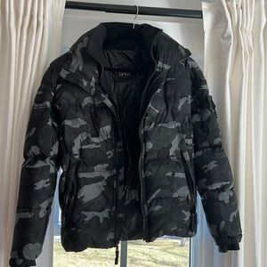 SAM Black Camo Puffer Jacket